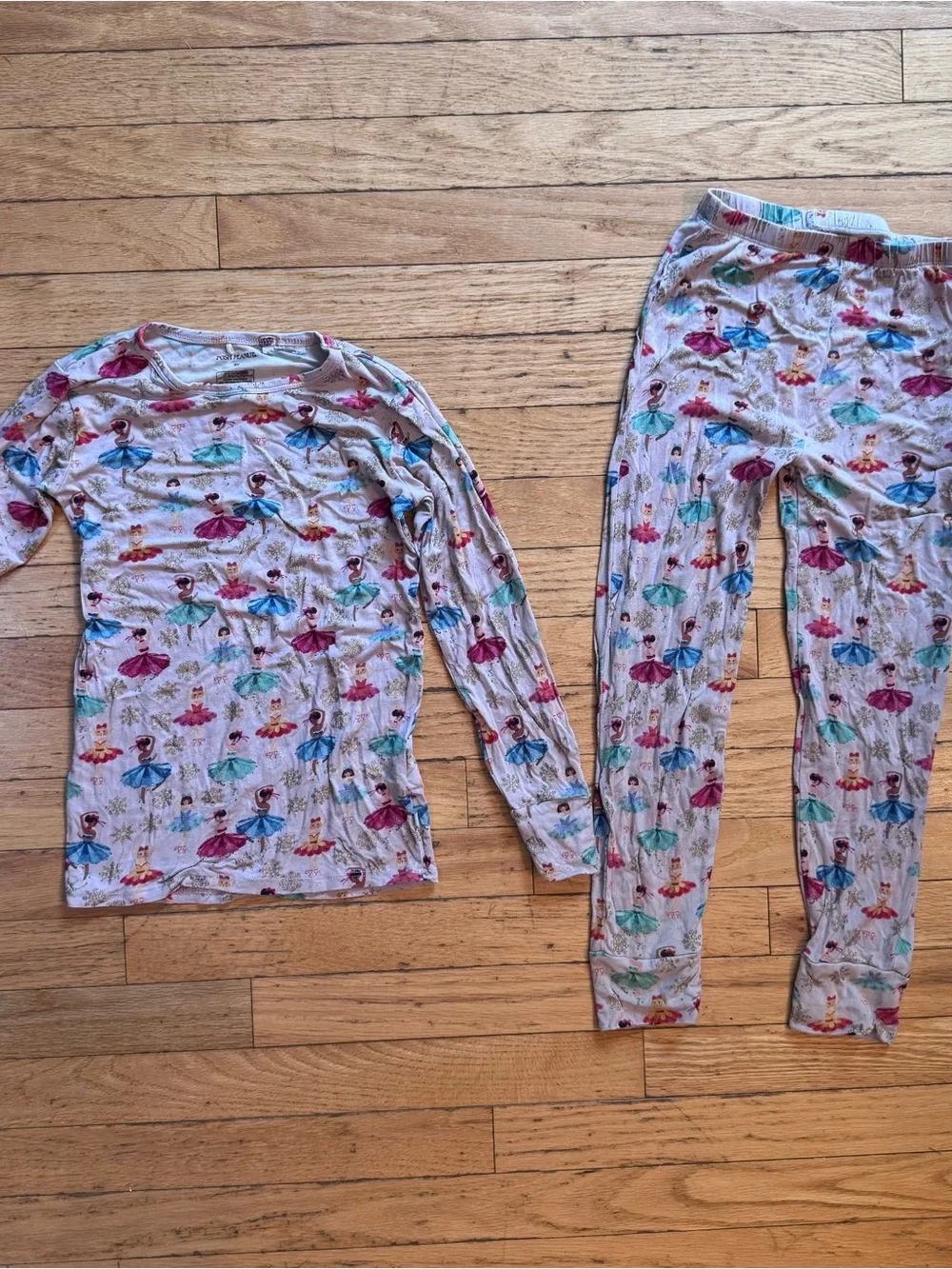 Posh Peanut Girls Ballerina Nutcracker Pajama Set Bamboo‎ Long Sleeve 8Y